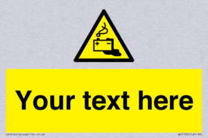 Custom Battery Charging Sign